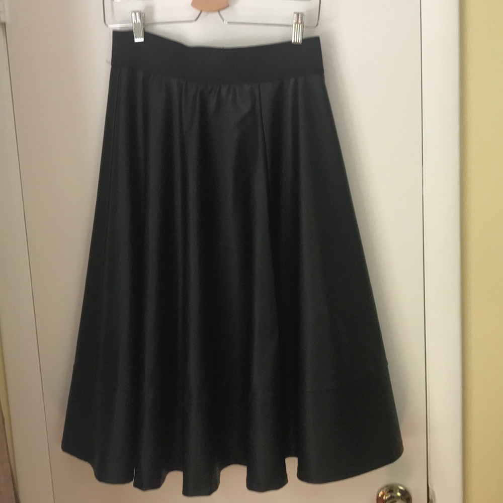 Torrid Pleather Skater Skirt